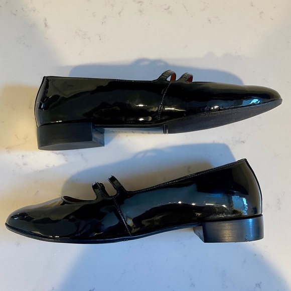 NWOT Sezane Ninon Low Ballerinas in Patent Black - Picture 5 of 6
